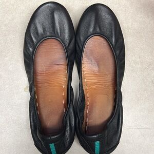 Matte Black Tieks Flats - 8.5